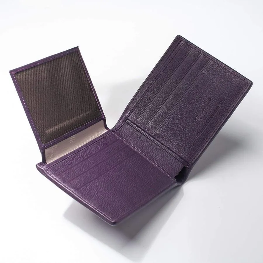 Violet Crocodile Tail Skin Mens Wallets