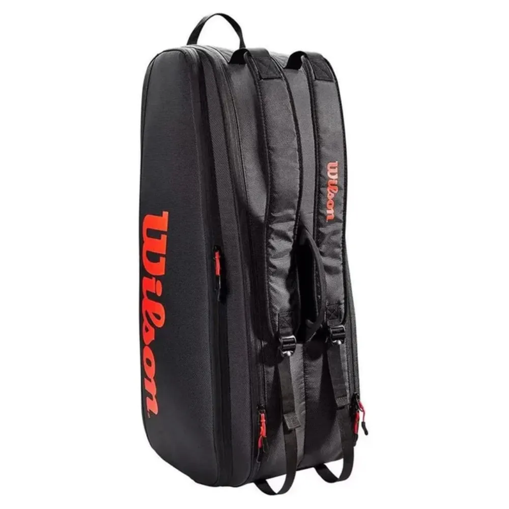 WILSON Tour 6R Tennis Kit Bag (Red/Black)