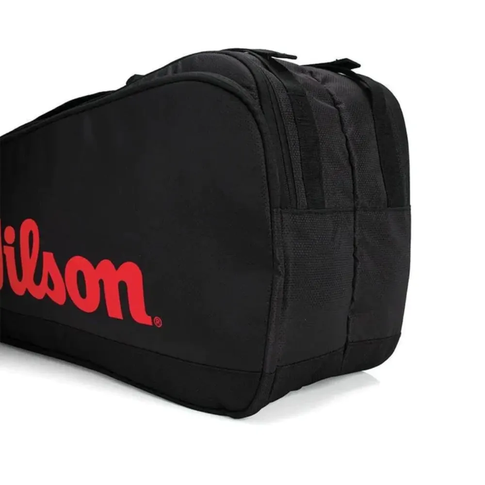 WILSON Tour 6R Tennis Kit Bag (Red/Black)