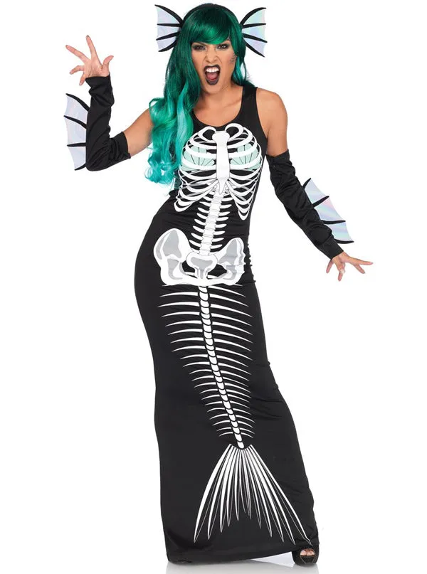 Women's Skeleton Siren Costume