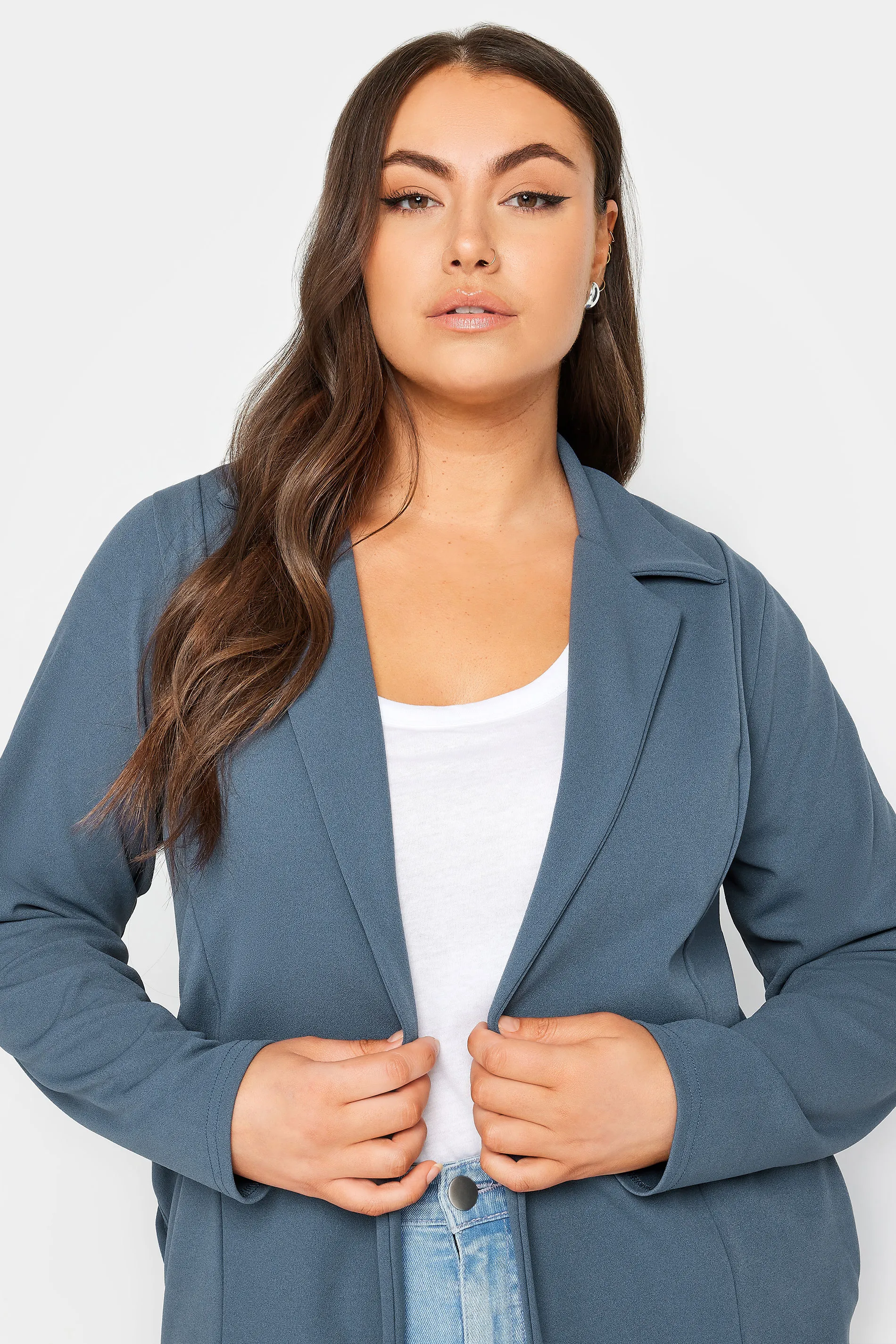 YOURS Curve Blue Blazer