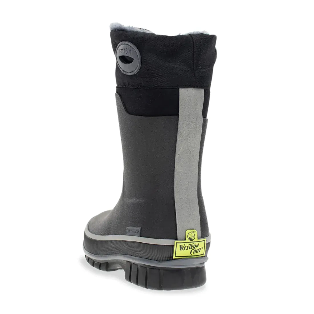 Youth Black Neoprene Snow Boots