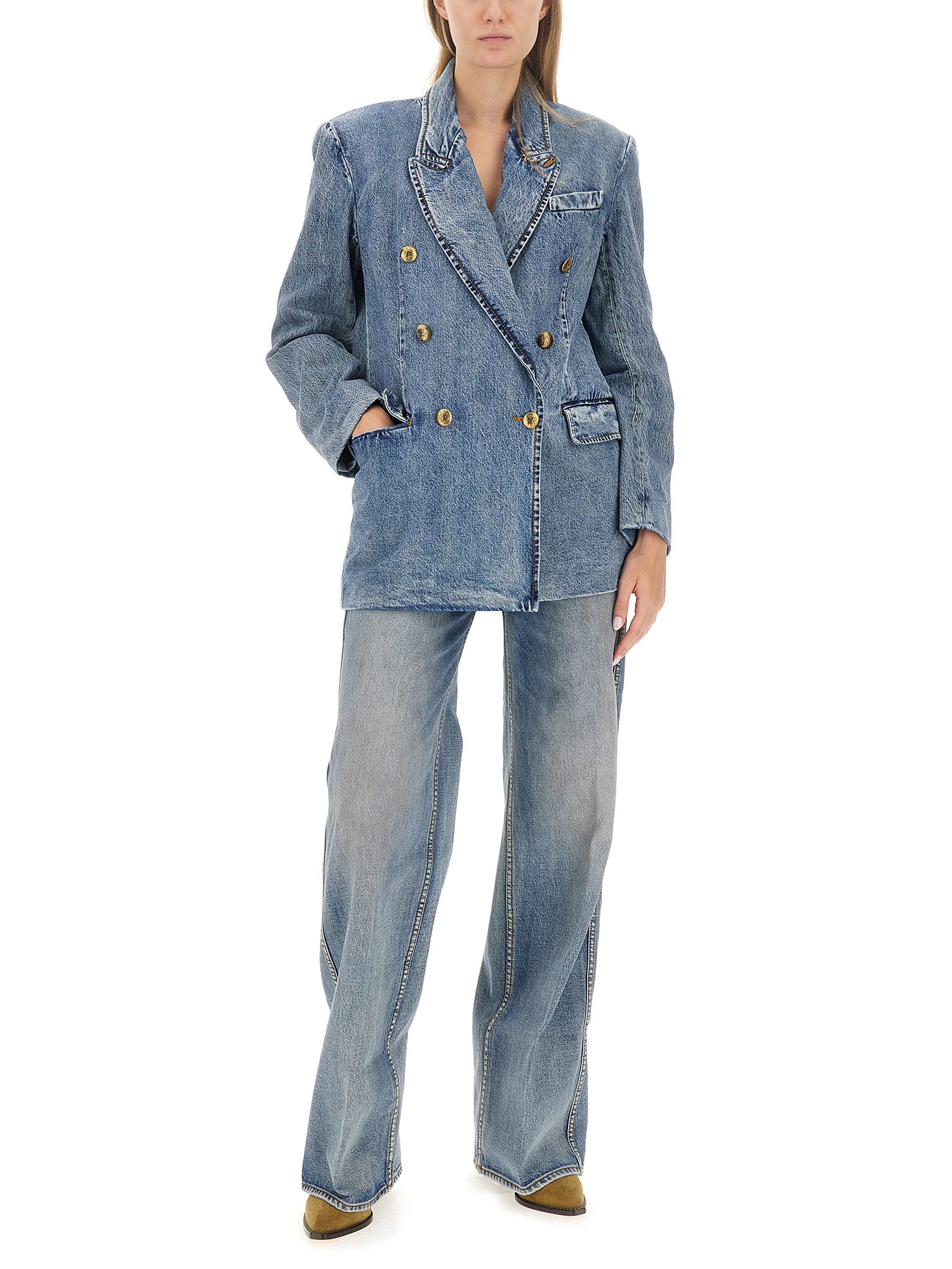 ZIMMERMANN    LUMINOSITY DENIM BLAZER