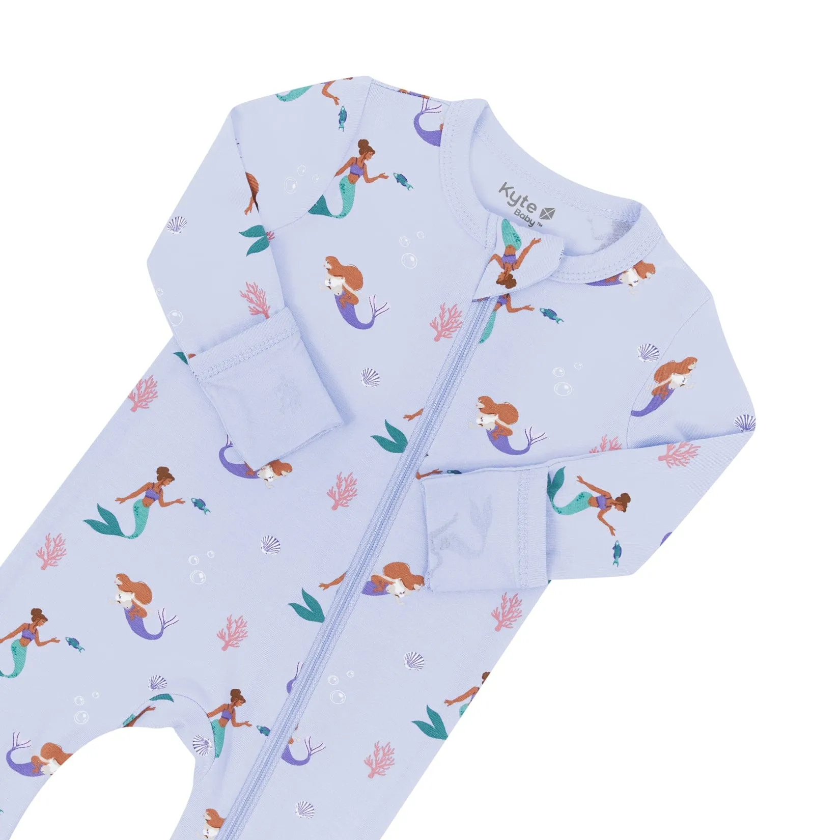 Zippered Romper in Mermaid