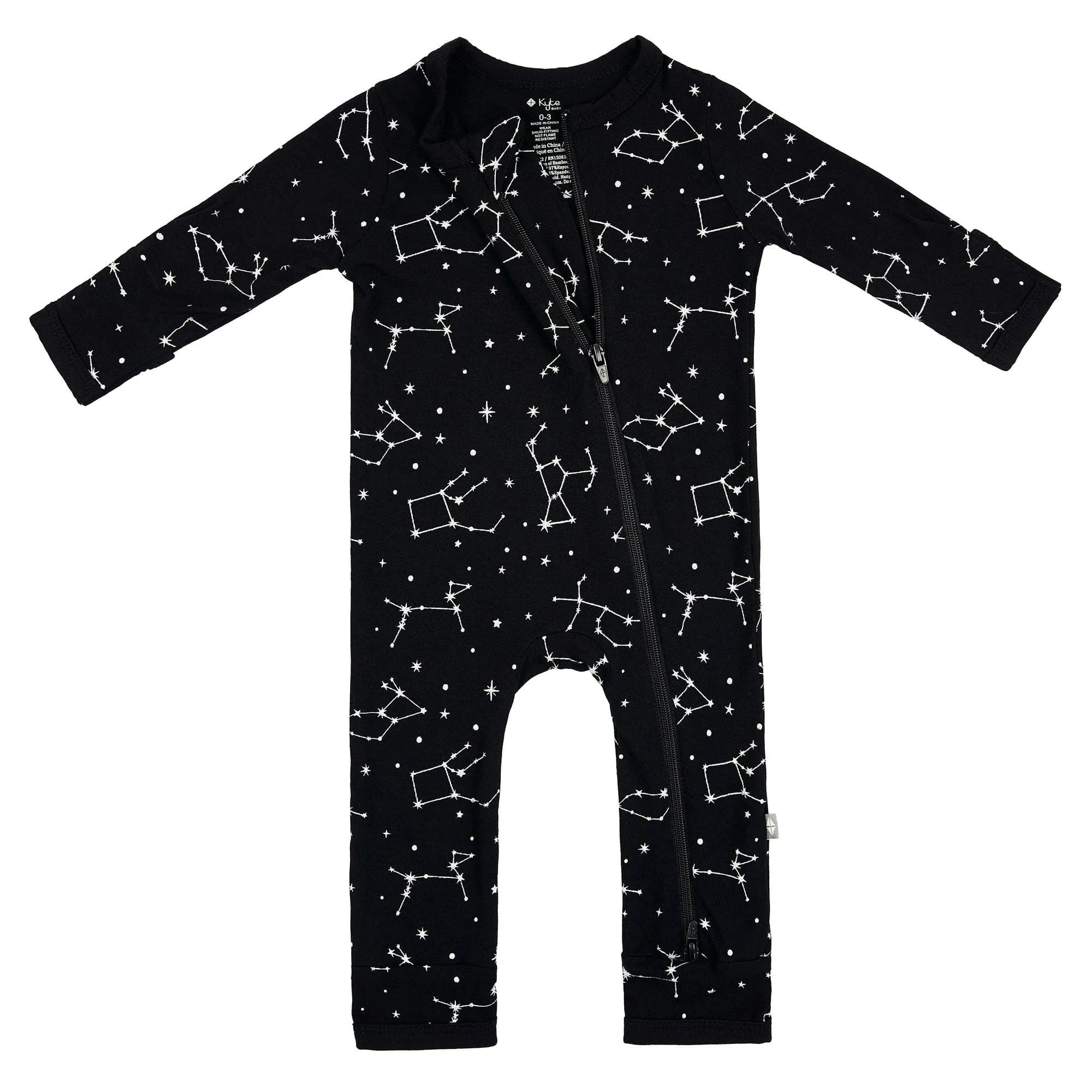 Zippered Romper in Midnight Constellation