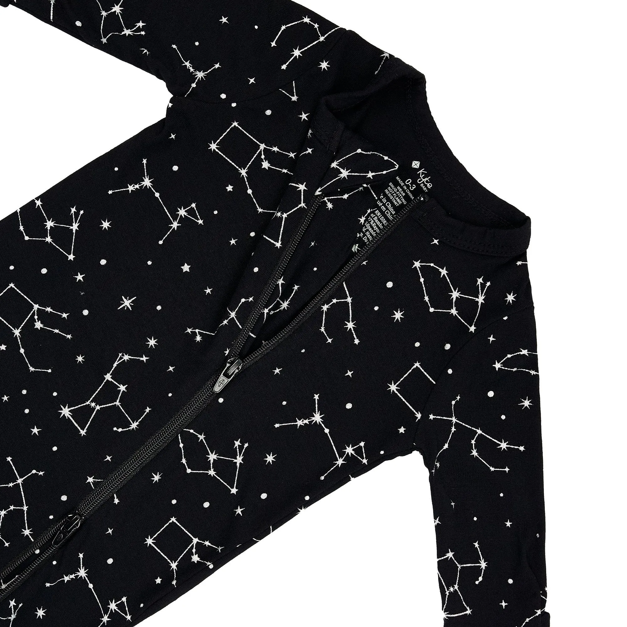 Zippered Romper in Midnight Constellation